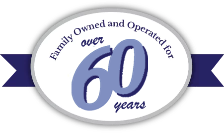 60 years in business emblem